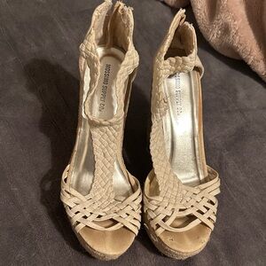 Mossimo Supply Co. Women's Tan Woven Wedges